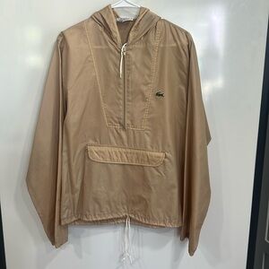 Vintage Lacoste IZOD hooded windbreaker with kangaroo pouch